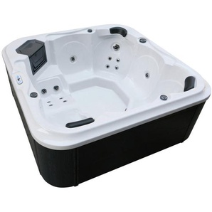 Whirlpool , Schwarz, Weiß , Kunststoff , 210x80x210 cm , Freizeit, Pools und Wasserspaß, Whirlpools