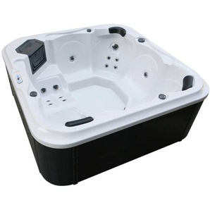 Whirlpool, Schwarz, Weiß, Kunststoff, 210x80x210 cm, Freizeit, Pools und Wasserspaß, Whirlpools