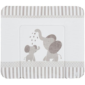 Wickelauflage  Elefant ¦ weiß ¦ Maße (cm): B: 85 H: 5,8