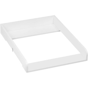 Wickelbrett für Kommode 46,5-50 cm tief, Wickelauflage aus mdf, Wickeltischaufsatz 60x10x80 cm - Woltu