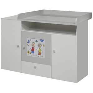 Wickelkommode  Alomi ¦ weiß ¦ Maße (cm): B: 127 H: 102 T: 77.0