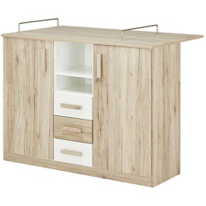 Wickelkommode  Caja ¦ holzfarben ¦ Maße (cm): B: 122 H: 101 T: 75