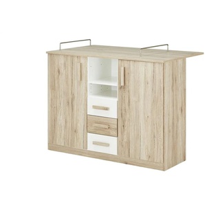 Wickelkommode - holzfarben - Materialmix - 122 cm - 101 cm - cm 75,0 | Möbel Kraft