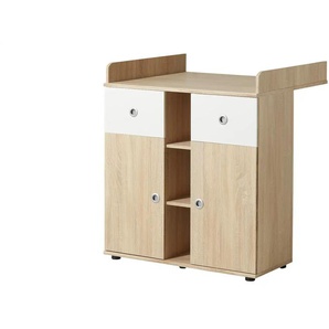 Wickelkommode - holzfarben - Materialmix - 90 cm - 89 cm - cm 39,0 | Möbel Kraft