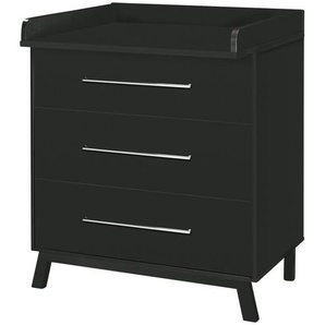 Wickelkommode - schwarz - Materialmix - 90 cm - 102 cm - 53 cm | Möbel Kraft