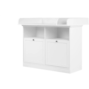 Wickelkommode - weiß - Materialmix - 120 cm - 100 cm - cm 77,0 | Möbel Kraft