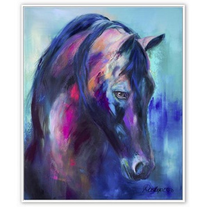 Wiedemann Bild Curacao, Mehrfarbig, Metall, Kunststoff, rechteckig, 100x121 cm, Bilder