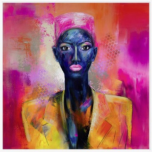 Wiedemann Bild L. A., Mehrfarbig, Metall, Kunststoff, quadratisch, 80x80 cm, Bilder