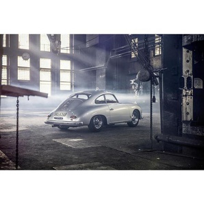 Wiedemann Bild Porsche 356, Mehrfarbig, Metall, Kunststoff, rechteckig, 120x80 cm, Fotografie, Bilder