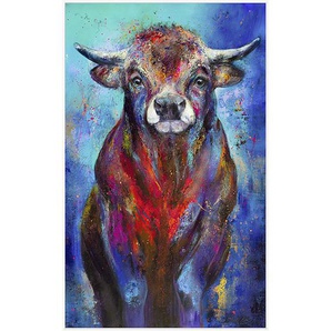 Wiedemann Bild Diego, Mehrfarbig, Metall, rechteckig, 100x160 cm, Bilder