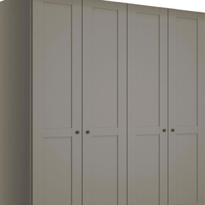 Drehtürenschrank WIEMANN Göteborg Schränke Gr. B/H/T: 197,3 cm x 216 cm x 58 cm, 4 St., grau (kieselgrau, dekor) Drehtürenschränke inkl. Türendämpfung