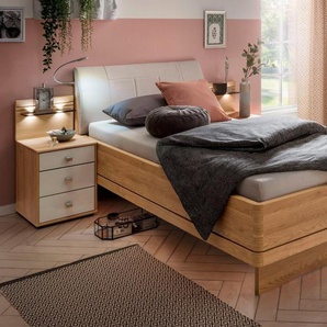 WIEMANN Holzbett Kiruna, Made in Germany, formschön und stilvoll, in Komforthöhe mit 4-facher Liegehöhenverstellung