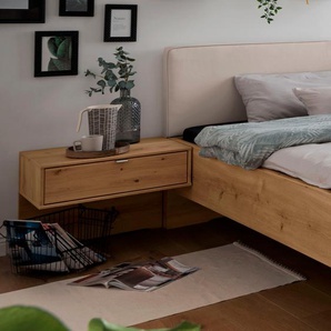 Nachtkonsole WIEMANN Bari Sideboards Gr. B/H/T: 60 cm x 48 cm x 43 cm, 1, beige (bianco, eiche) Nachtkonsolen und Nachtkommoden vormontiert