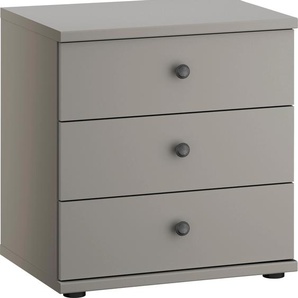 Nachtkonsole WIEMANN Göteborg Sideboards Gr. B/H/T: 50 cm x 57 cm x 36 cm, 3, grau (kieselgrau, dekor) Nachtkonsolen und Nachtkommoden vormontiert