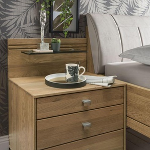 Nachtkonsole WIEMANN Kiruna Sideboards Gr. B/H/T: 60 cm x 48 cm x 43 cm, braun (eiche teilmassiv) Nachtkonsolen und Nachtkommoden vormontiert