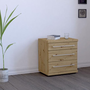 Nachtkonsole WIEMANN Mainau Sideboards Gr. B/H/T: 50 cm x 52 cm x 36 cm, 3, braun (bianco, eiche, nachbildung) Nachtkonsolen und Nachtkommoden vormontiert