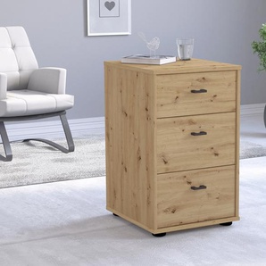 Nachtkonsole WIEMANN Rialto Sideboards Gr. B/H/T: 40 cm x 64 cm x 43 cm, braun (bianco, eiche, nachbildung) Nachtkonsolen und Nachtkommoden in Boxspringhöhe, vormontiert