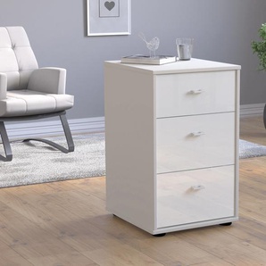 Nachtkonsole WIEMANN Rialto Sideboards Gr. B/H/T: 40 cm x 64 cm x 43 cm, weiß Nachtkonsolen und Nachtkommoden in Boxspringhöhe, vormontiert