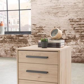 Nachttisch WIEMANN Brüssel Tische Gr. B: 40 cm, beige (steineiche nachbildung, schiefer nachbildung) Nachtkonsolen und Nachtkommoden vormontiert