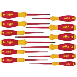 WIHA Schraubendreher-Set, 41003, SoftFinish® electric slimFix, 12-tlg. 3201K12