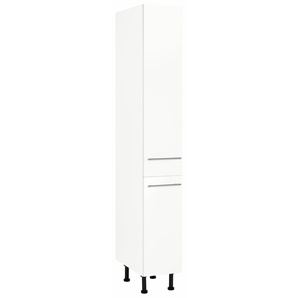 Apothekerschrank WIHO KÜCHEN Ela Schränke Gr. B/H/T: 30 cm x 195 cm x 58 cm, weiß Apothekerschränke Schränke mit 2 Auszügen, Soft-Close-Funktion, 30 cm breit