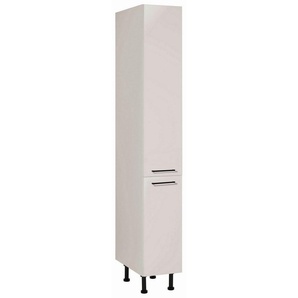 wiho Küchen Apothekerschrank Nisos 30 cm breit, Soft-Close in Schubladen, verstellbare Füße, ohne Platte