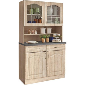wiho Küchen Küchenbuffet Linz 100 cm breit, in Landhaus-Optik
