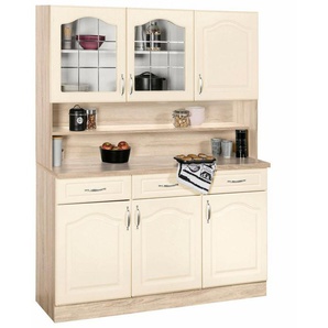 wiho Küchen Küchenbuffet Linz 120 cm breit, in Landhaus-Optik