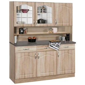wiho Küchen Küchenbuffet Linz 150 cm breit, in Landhaus-Optik