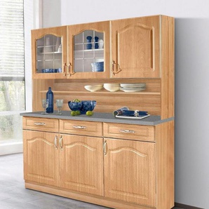 wiho Küchen Küchenbuffet Linz 150 cm breit, in Landhaus-Optik
