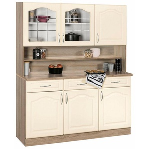 wiho Küchen Küchenbuffet Linz 150 cm breit, in Landhaus-Optik