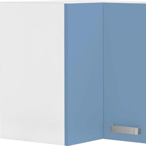 Eckhängeschrank WIHO KÜCHEN Husum Schränke Gr. B/H/T: 60 cm x 56,5 cm x 35 cm, 2 St., blau (himmelblau, weiß) Hängeschränke 60 cm breit