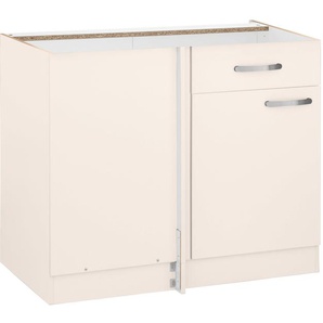 wiho Küchen Eckunterschrank Kansas 100 cm breit, Planungsmaß 110 cm, ohne Arbeitsplatte