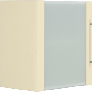 wiho Küchen Glashängeschrank Unna Front mit Glaseinsatz