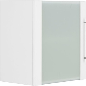 wiho Küchen Glashängeschrank Unna Front mit Glaseinsatz