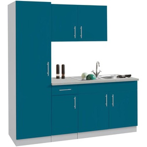 wiho Küchen Küchenblock Kiel, ohne E-Geräte, Breite 190 cm, Tiefe 60 cm B: blau Küchenzeilen Geräte -blöcke Küchenmöbel