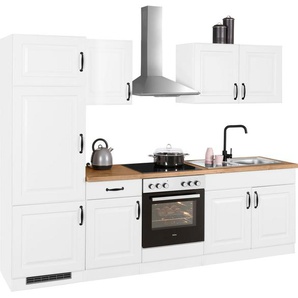 wiho Küchen Küchenzeile Erla, mit E-Geräten, Breite 270 cm