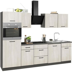 wiho Küchen Küchenzeile Esbo, ohne E-Geräte, Breite 280 cm B: beige Küchenzeilen mit Geräten -blöcke Küchenmöbel