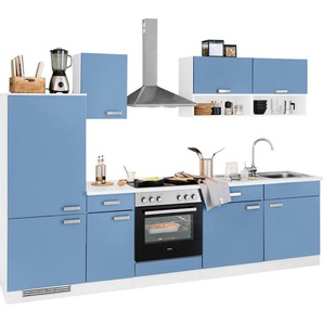 wiho Küchen Küchenzeile Husum, mit E-Geräten, Breite 280 cm