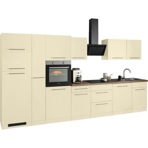 wiho Küchen Küchenzeile Unna, mit E-Geräten, Breite 370 cm