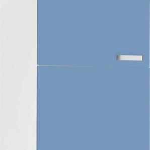 Kühlumbauschrank WIHO KÜCHEN Husum Schränke Gr. B/H/T: 60 cm x 200 cm x 57 cm, 3 St., blau (himmelblau, weiß) Kühlschrankumbauschränke 60 cm breit