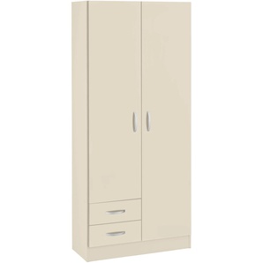 Mehrzweckschrank WIHO KÜCHEN Amrum Schränke Gr. B/H/T: 80 cm x 180 cm x 35 cm, 2 St., gelb (vanillefarben, vanillefarben) Mehrzweckschränke 80 cm breit, 2 kleine Schubkästen