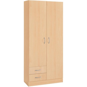 Mehrzweckschrank WIHO KÜCHEN Kiel Schränke Gr. B/H/T: 80 cm x 180 cm x 35 cm, braun (buche dekor) Mehrzweckschränke Typ 1