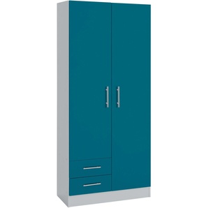Mehrzweckschrank WIHO KÜCHEN Kiel Schränke Gr. B/H/T: 80 cm x 180 cm x 35 cm, blau (ozeanblau) Mehrzweckschränke Typ 1