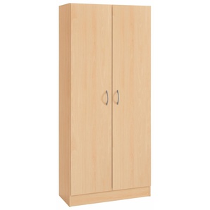 Mehrzweckschrank WIHO KÜCHEN Kiel Schränke Gr. B/H/T: 80 cm x 180 cm x 35 cm, 2 St., braun (buche dekor) Mehrzweckschränke Typ 3