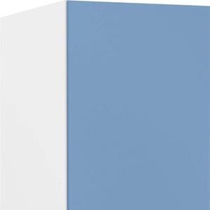 Seitenschrank WIHO KÜCHEN Husum Schränke Gr. B/H/T: 50 cm x 200 cm x 57 cm, 1 St., blau (himmelblau, weiß) Seitenschrank 50 cm breit