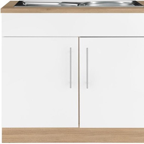 wiho Küchen Spülenschrank Cali 100 cm breit