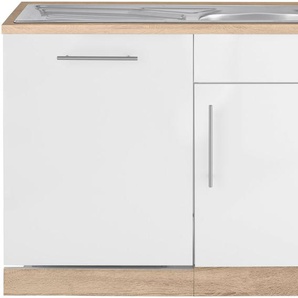 wiho Küchen Spülenschrank Cali 110 cm breit, inkl. Tür/Sockel für Geschirrspüler