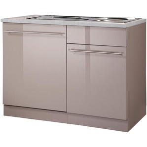 wiho Küchen Spülenschrank Chicago 110 cm breit, inkl. Tür/Sockel für Geschirrspüler