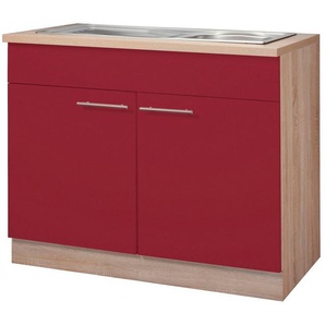 wiho Küchen Spülenschrank Montana 100 cm breit